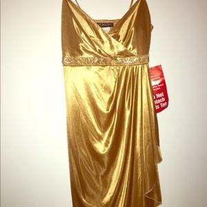 Gold dress